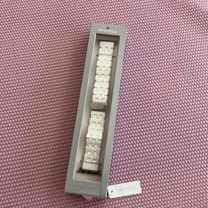 Michele NWT Apple Watch strap in White